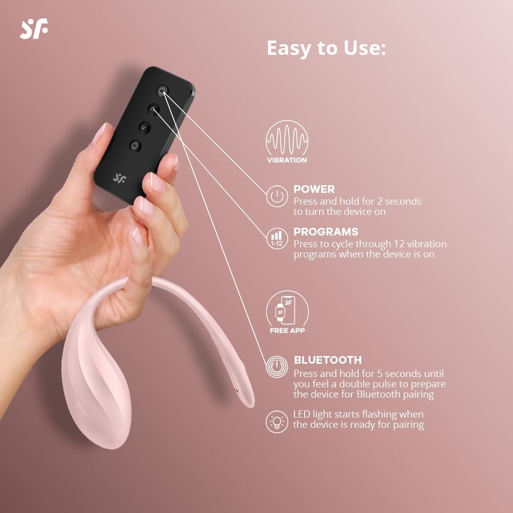 Satisfyer Ribbed Petal Connect App rose