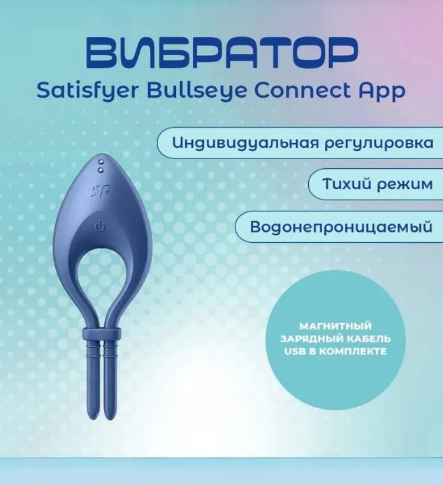 Satisfyer Bullseye Connect App blue
